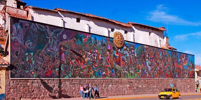 ¿Que se puede hacer en Cusco Gratis? pintura mural cusco