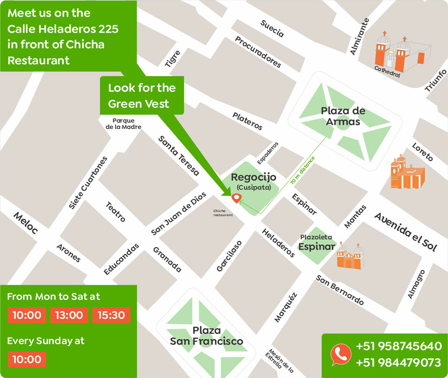 punto de encuentro free walking tour cusco